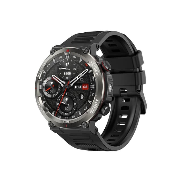Blackview W50 Pro smartwatch met 1,45-inch scherm, batterijduur van 100 dagen, verlichting, kompas, IP68-waterdicht, bellen via Bluetooth, hartslagmeting, sporthorloge met meer dan 100 sportmodi voor Android/iOS