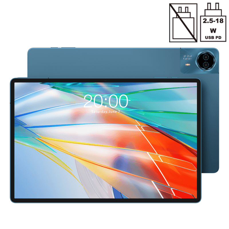 Teclast T70 tablet 14" 2.2K 2240*1400, Android 15,Helio G100 tot 2,2GHz, 20GB RAM (8+12GB virtueel)+128GB, Dual SIM 4G+Wi-Fi 5G, 8MP+13MP, 10,000mAh,18W PD,BT, GPS.Widevine L1,2026 — afbeelding 1