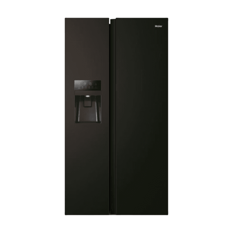 Haier HSR5918DIPB Vrijstaande Side-by-Side Koelvriescombinatie – 511 L Capaciteit – No Frost Technologie – Water- & IJsdispenser – Energieklasse D – Zwarte Afwerking — afbeelding 1