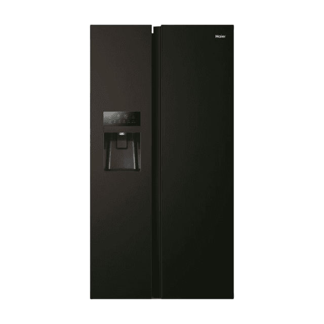 Haier HSR5918DIPB Vrijstaande Side-by-Side Koelvriescombinatie – 511 L Capaciteit – No Frost Technologie – Water- & IJsdispenser – Energieklasse D – Zwarte Afwerking