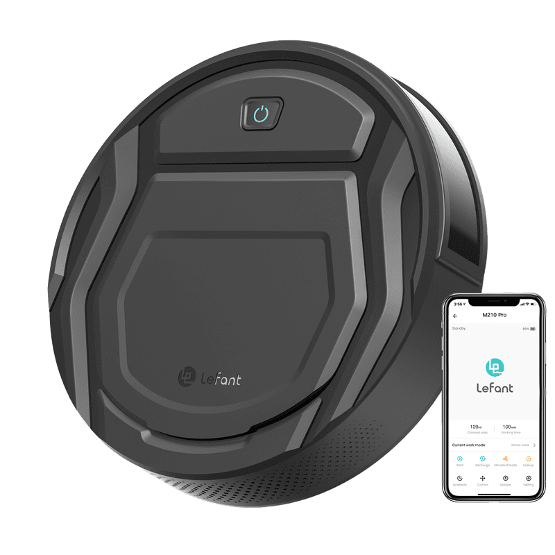 Lefant M210P Robotstofzuiger 120 Min Looptijd, Automatisch Opladen, Wi-Fi/App/Alexa Besturing — afbeelding 1