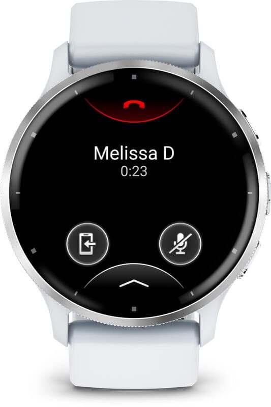 GARMIN Venu 3, zilver/wit, siliconen band — afbeelding 1