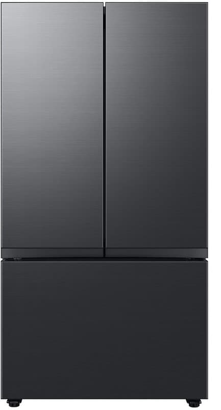 Samsung RF24BB620EB1EF vrijstaande koelkast - inhoud 650 l - Frans-deurontwerp - Bespoke-panelen - drankcentrum - zwarte afwerking