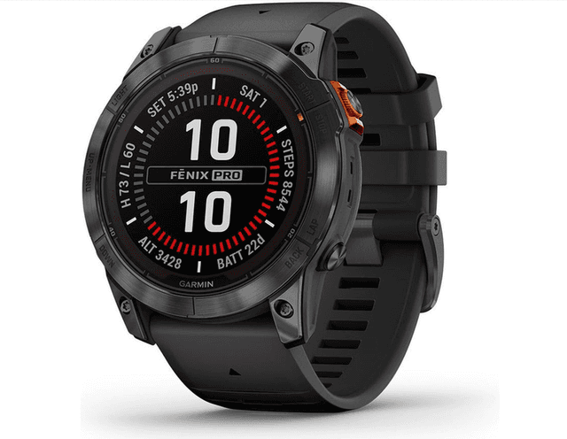 Garmin Fenix 7X Pro Solar GPS-horloge 51 mm Grafietband - Slate Grey