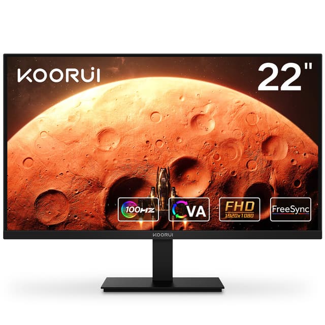 KOORUI E2212F 21,45 inch FHD (1920 x 1080) VA 100 Hz VGA HDMI monitor