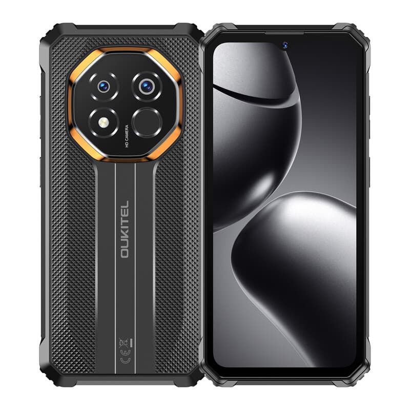 OUKITEL G7(8+256) Zwart Robuuste Smartphone 6,52'' HD+ Display 10.600 mAh Grote Batterij 64 MP Camera Android 16 — afbeelding 1