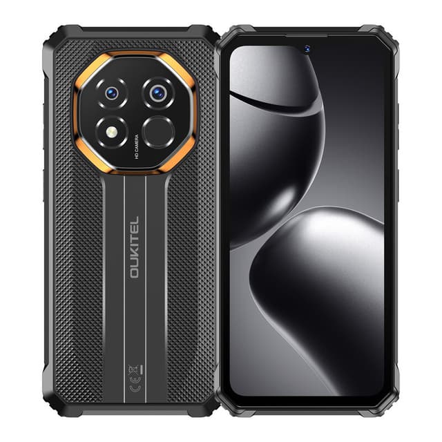OUKITEL G7(8+256) Zwart Robuuste Smartphone 6,52'' HD+ Display 10.600 mAh Grote Batterij 64 MP Camera Android 16