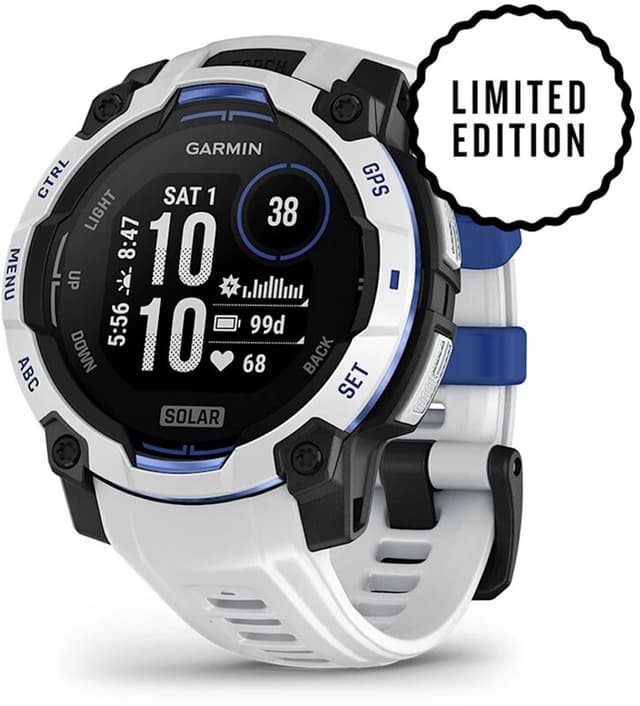 GARMIN Instinct 3 Solar - Smartwatch - 50mm - SuperNova Limited Edition - Zwart met whitestone
