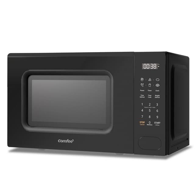 Comfee' CM-E202CC(BK) digitale magnetron, 700 W, 20 liter, 6 vooraf ingestelde menu's, Express Cook, 11 vermogensniveaus, ontdooifunctie, geheugenfunctie - Zwart
