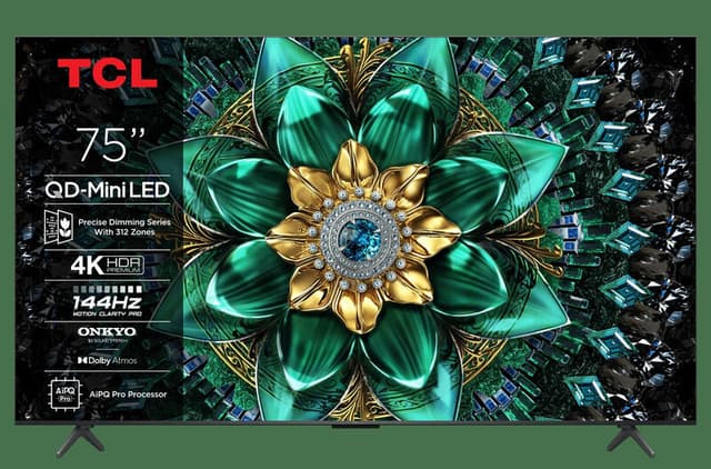 TCL 75Q6C – 75 inch – 4K Mini-LED – 144Hz Smart TV