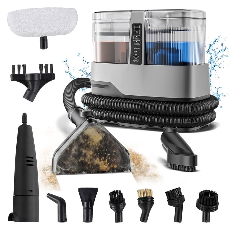Omeser C688B 1800 W 17 kPa Stoomtapijtreiniger Machine 13 in 1 Multifunctionele Draagbare Droog Nat Reiniging Stoomreiniger Met Stoomfunctie Product Voor Autostoel Thuisbank — afbeelding 1