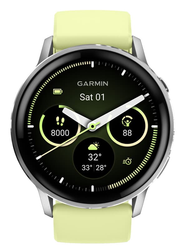 Garmin Venu 4 - Multisport smartwach - 45 mm - AMOLED - Zilver/citroen