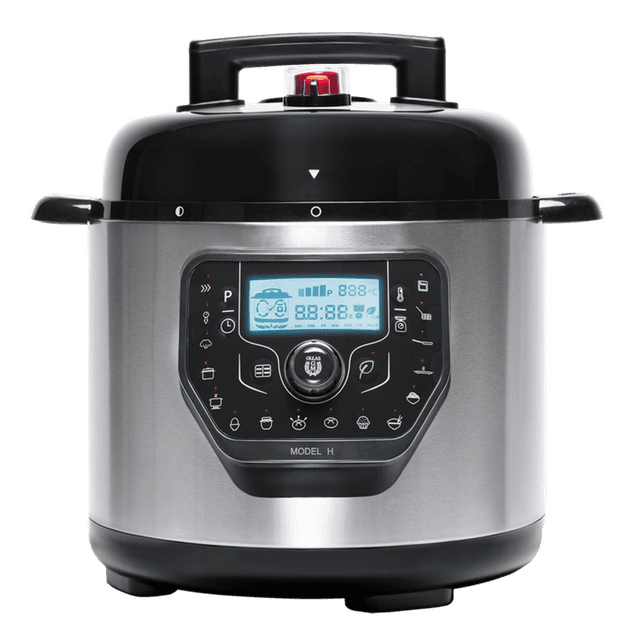 Cecotec Olla Programable Eléctrica 6L GM H Deluxe Fry – Multifunctionele elektrische snelkookpan met airfryer-opzetstuk en geïntegreerde weegschaal