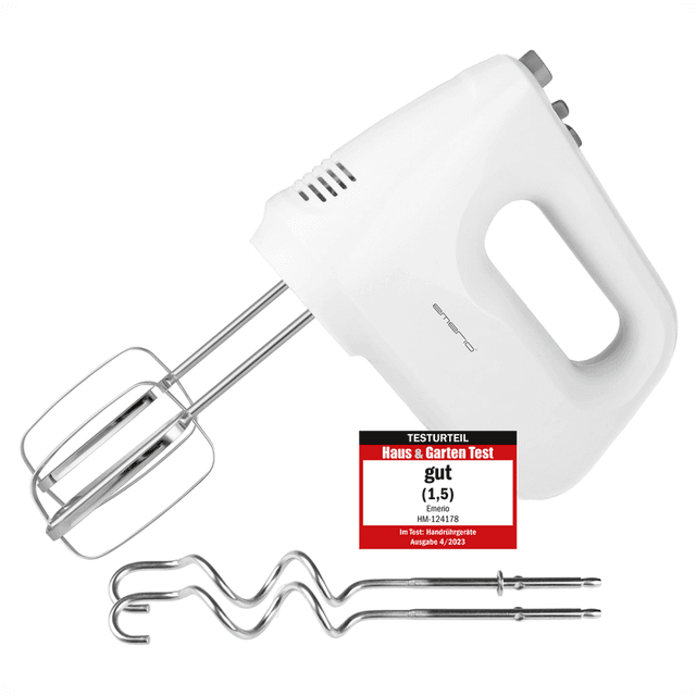 Emerio HM-124178, Handmixer, 6 snelheden, Turbofunctie, Wit