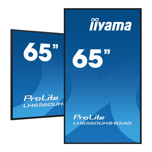 iiyama 65 inch 4K UHD professioneel digitaal informatie- en reclamebeeldscherm met geavanceerde bedienings- en connectiviteitsopties