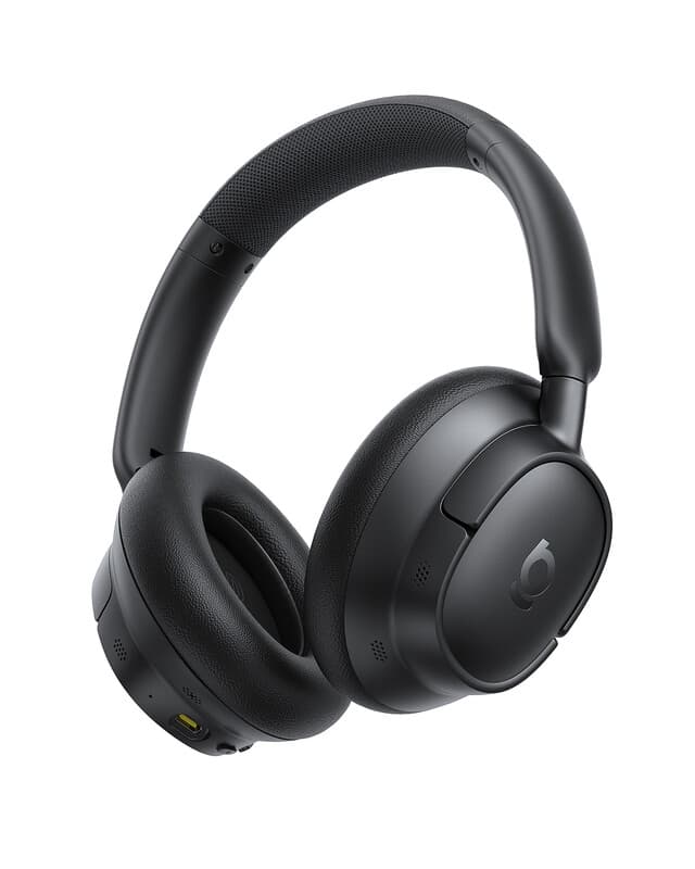 Baseus EH10 NC Bluetooth-koptelefoon Zwart met -45dB Hybride Actieve Ruisisolatie, Over-Ear Hoofdtelefoon met Hi-Res & LDAC-audio en 5 KI-microfoon, 80 uur afspeeltijd, Bluetooth 6.0 — afbeelding 1