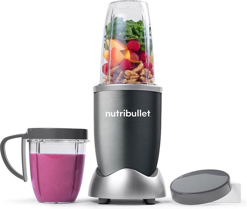 Nutribullet Original Blender - Grijs - 600 W - Smoothie Maker - incl. 2 drinkbekers en Stay-Fresh-dop — afbeelding 1