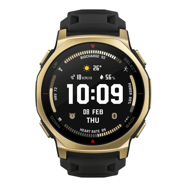 Amazfit T-rex 3 Pro 3,35 cm (1.32") AMOLED 44 mm Digitaal 466 x 466 Pixels Touchscreen Goud Wifi GPS