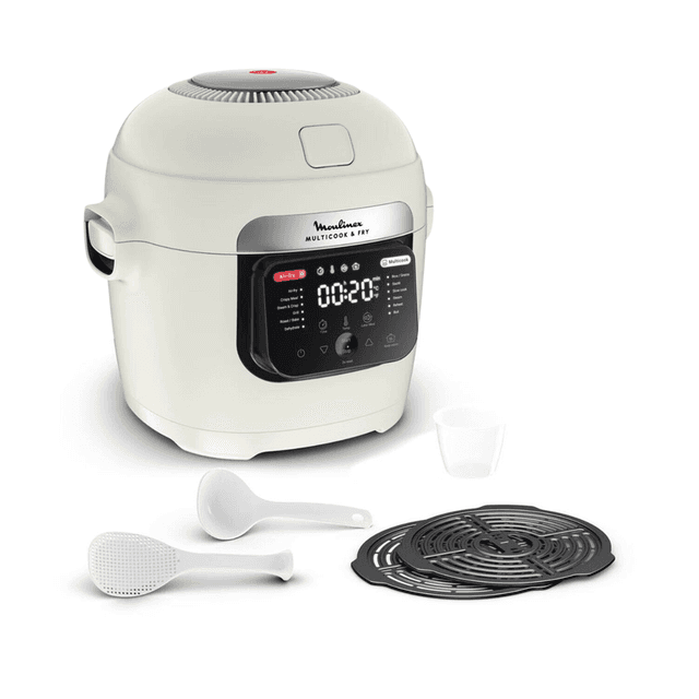 Moulinex MZ7311F0 keukenmachine Mc Fry 2-bakplaat Rise