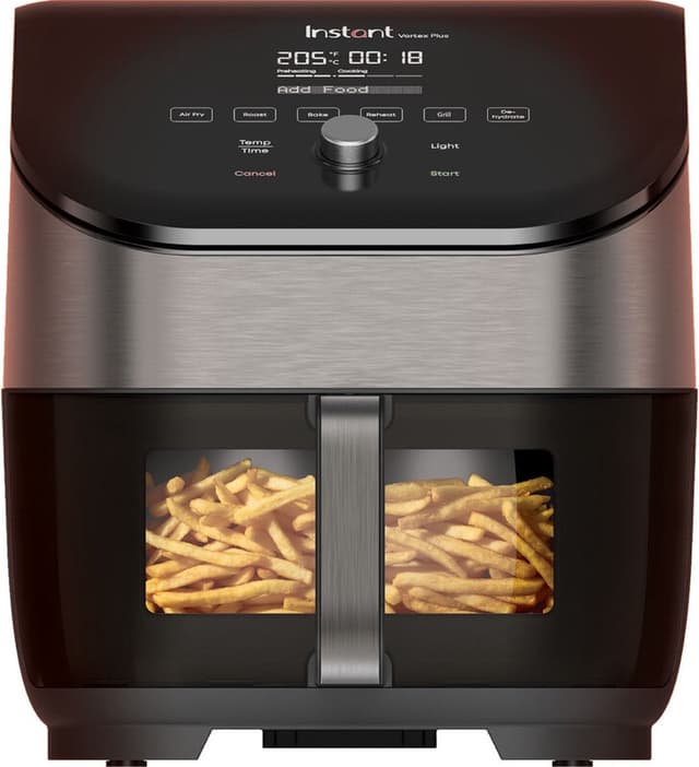 Instant Pot Instant Vortex ClearCook OdourErase 5.7L Digitale Airfryer - 6-in-1 Slimme Programma's - RVS