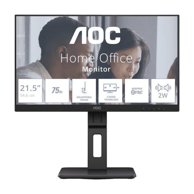 AOC E2 22E2UMF LED-scherm 54,6 cm (21,5") 1920 x 1080 pixels Full HD Zwart