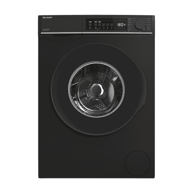 SHARP Wasmachine - 7 kg, 1400 rpm, Energieklasse A, Invertermotor, Zwart, ESNFB714BBNACB