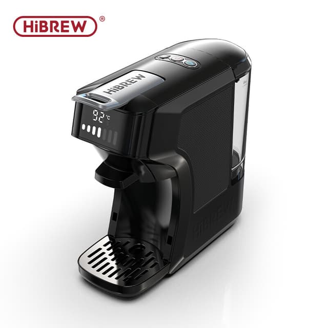 HiBREW H1C 6-in-1 capsulekoffiemachine 20 bar hogedrukextractie, warm en koud zetten, compatibel met meerdere capsules en koffiepoeder