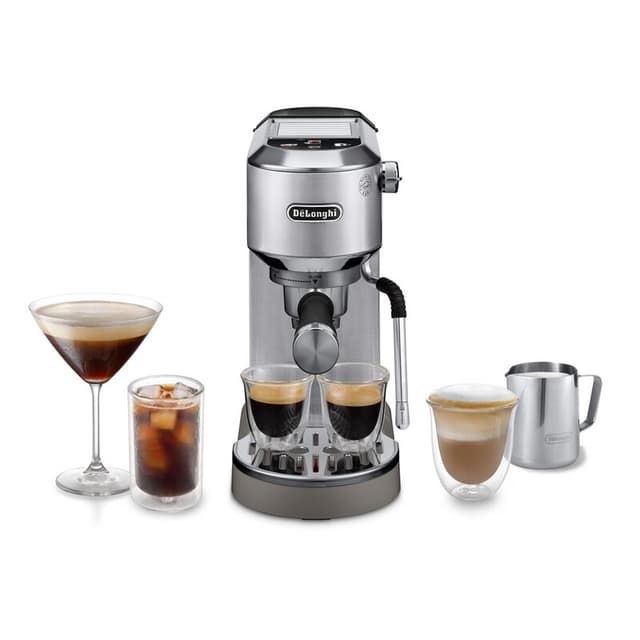 DE‘LONGHI Dedica Duo EC890 espressomachine metaal, 15 bar druk, ingebouwde melkkanverwarmer