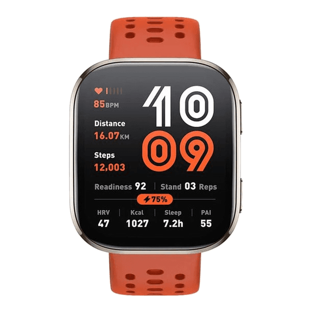 Amazfit Bip 6 Red 5 cm (1.97") AMOLED Digitaal 390 x 450 Pixels Touchscreen Goud GPS