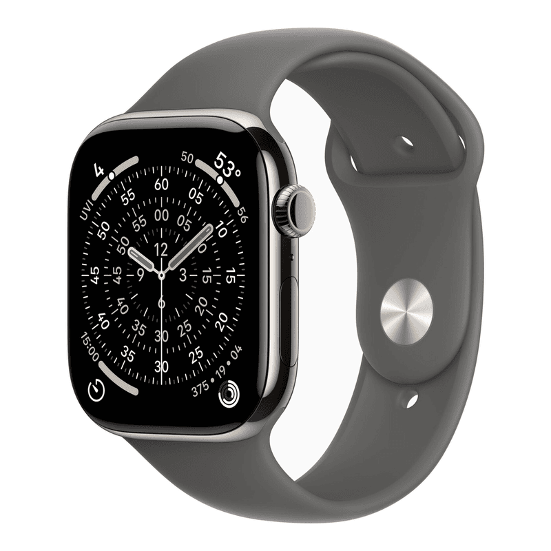 Apple Watch Series 11 GPS + mobiel netwerk 42 mm, naturel titanium — afbeelding 1