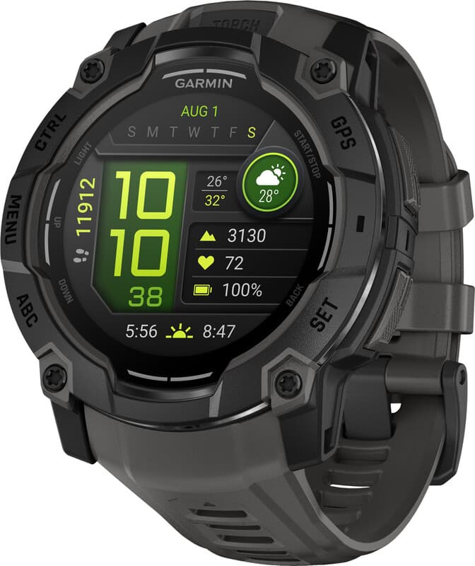Garmin Instinct 3 - AMOLED - Smartwatch - 50 mm - Zwart — afbeelding 1