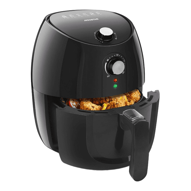 Aigostar airfryer 1500 W 3,5 L 360° heteluchtcirculatie mechanische bediening 80-200°C timer 0-30 min