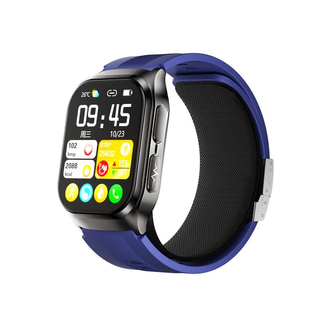 Smartwatch dido G80S met pomptechnologie – Gezondheidsmonitoring voor bloedglucose, bloeddruk, urinezuur, lipiden – Nauwkeurige meting van hartslag, ECG, zuurstofverzadiging, slaap en sportactiviteiten