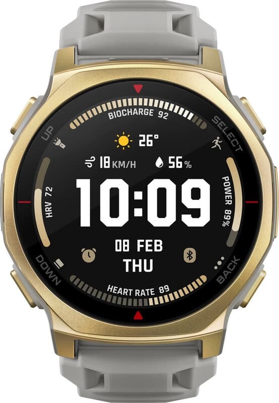 Amazfit T-rex 3 Pro 3,35 cm (1.32") AMOLED 44 mm Digitaal 466 x 466 Pixels Touchscreen Goud Wifi GPS