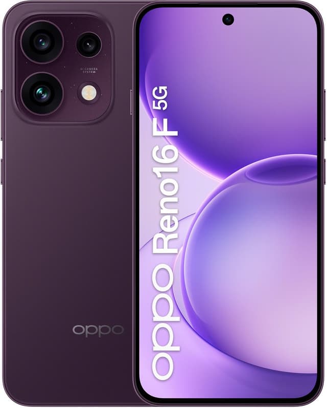 Oppo Reno16F 8 GB + 256 GB Paars Zwart | | 6942675401215