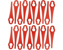 Reservemesjes Grastrimmer - Kunststof Bladen - Gazon Onderhoud - Snelle Vervanging - 20 Stuks - Rood