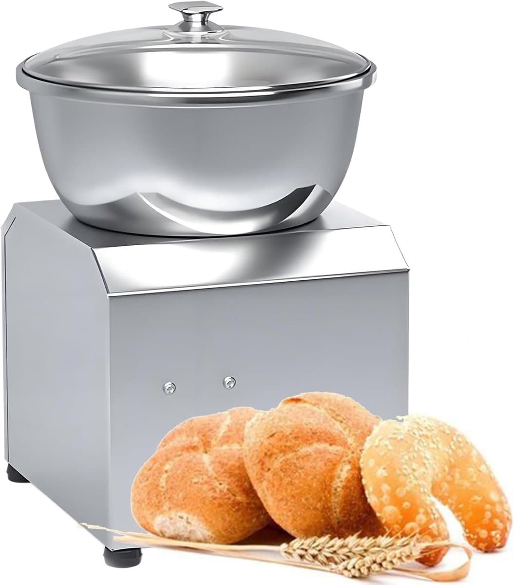 Deegmenger - Keukenmachine - Deeg Kneden - Professionele Spiraalmenger - 3kg Kom - Zilver — afbeelding 1