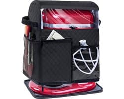 Stofhoes Mixer - Keukenmachine Beschermhoes - Aanrecht Organiseren - Afneembare Schuifbodem - 42 x 38 x 26 cm - Grijs