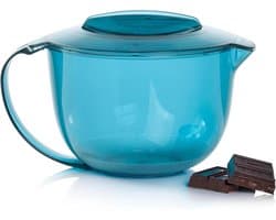 MicroCook Kan - Magnetron Kan - Eten Opwarmen - Hittebestendig Kunststof - 1 Liter - Turquoise