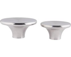 The Windmill Dekselknop 5 Cm Rvs 105 Gram Zilver