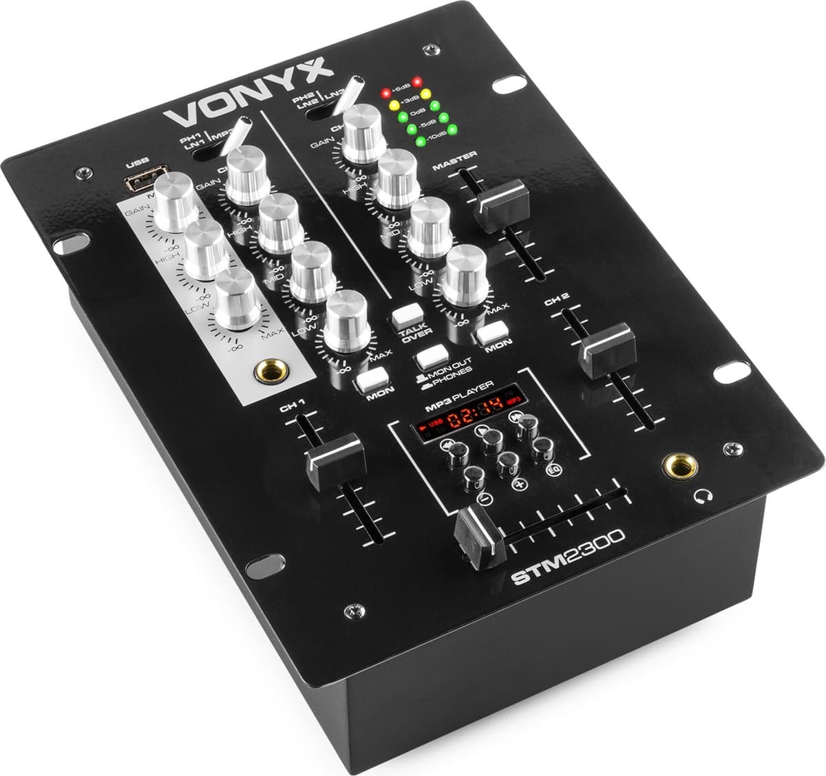 Vonyx STM-2300 Mixer 2-Kanaals / USB MP3 — afbeelding 1
