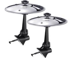Trommel cimbalen set voor mini drumstel, auto interieurdecoratie, ventilatierooster accessoires, zilver