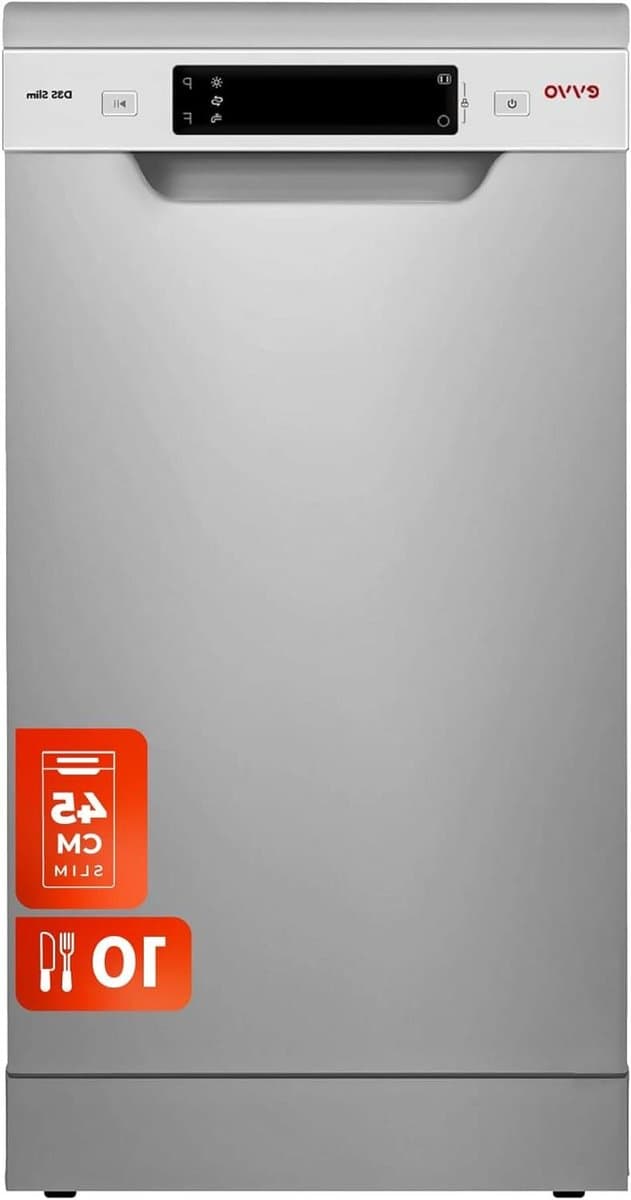 Vaatwasser - Afwasmachine Vaatwasmachine - Keuken Reinigen - Zone Wash Functionaliteit - 45 cm - Roestvrij Staal — afbeelding 1