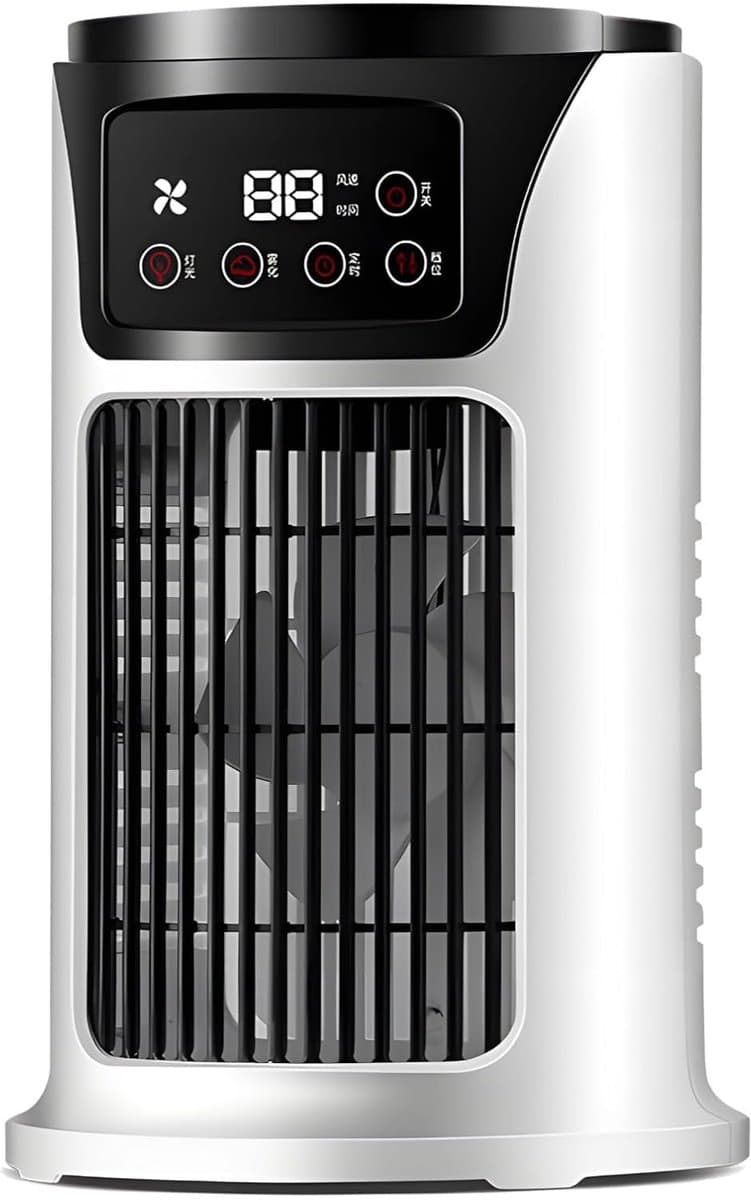Draagbare airco - Ventilator - Mini ventilator - Air cooler - Mobiele Aircooler- Desktop Thuis Kamer Camping Kantoor — afbeelding 1
