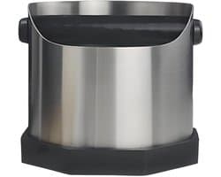 Koffie Knock Box - Espresso Afvalbak - Koffiebereiding - Stil Ontwerp - 750 ml - Zilver