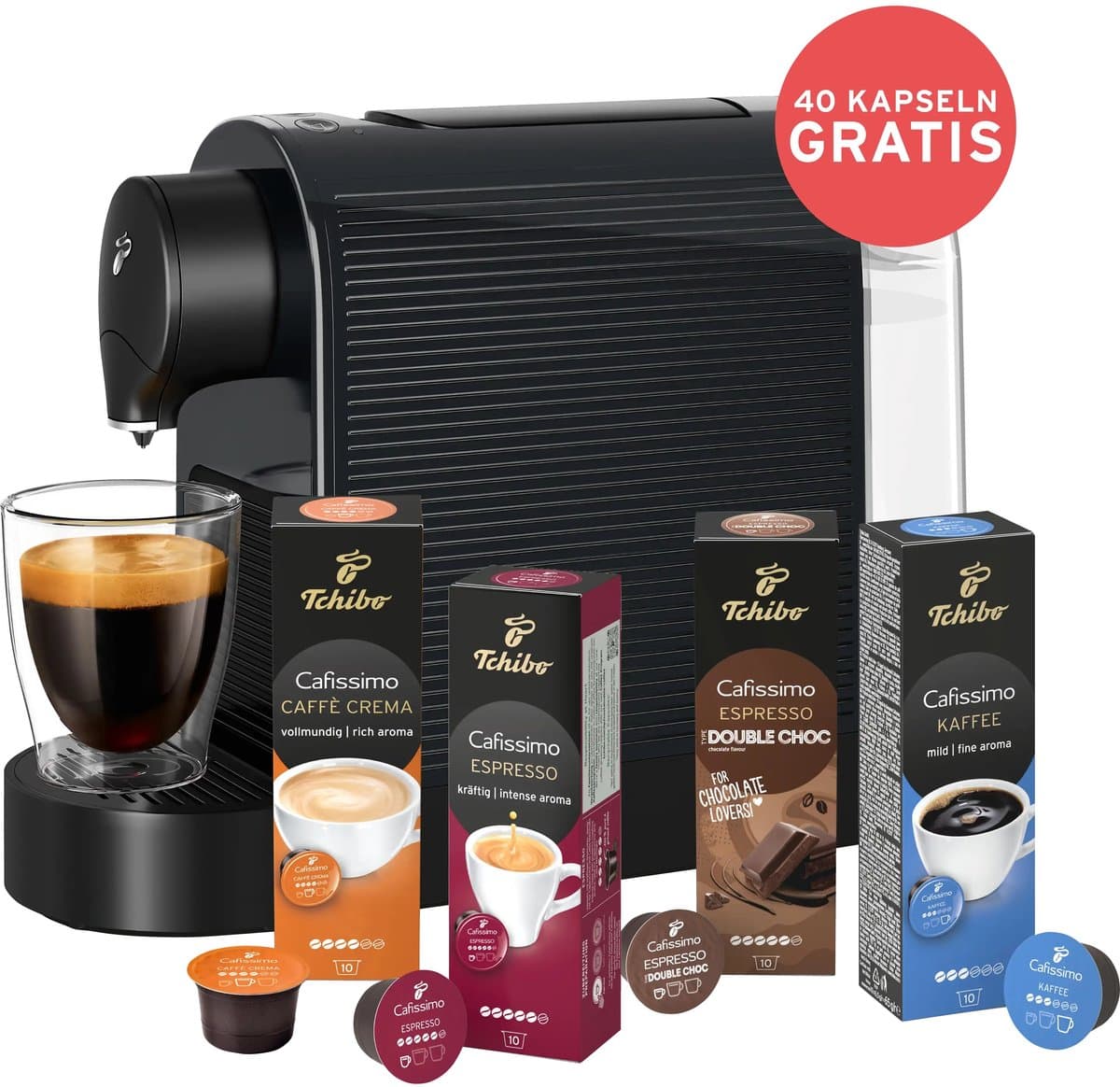 Tchibo koffieapparaat Cafissimo Pure + 40 capsules — afbeelding 1