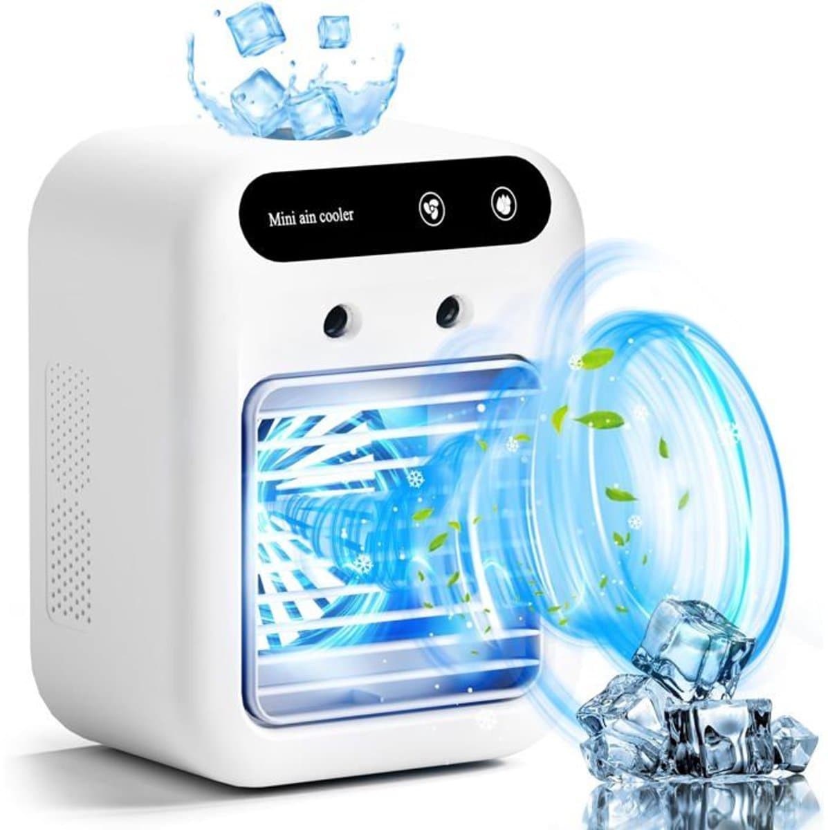 Draagbare 3-in-1 airconditioner - ventilator - luchtbevochtiger - met waterreservoir van 500 ml — afbeelding 1