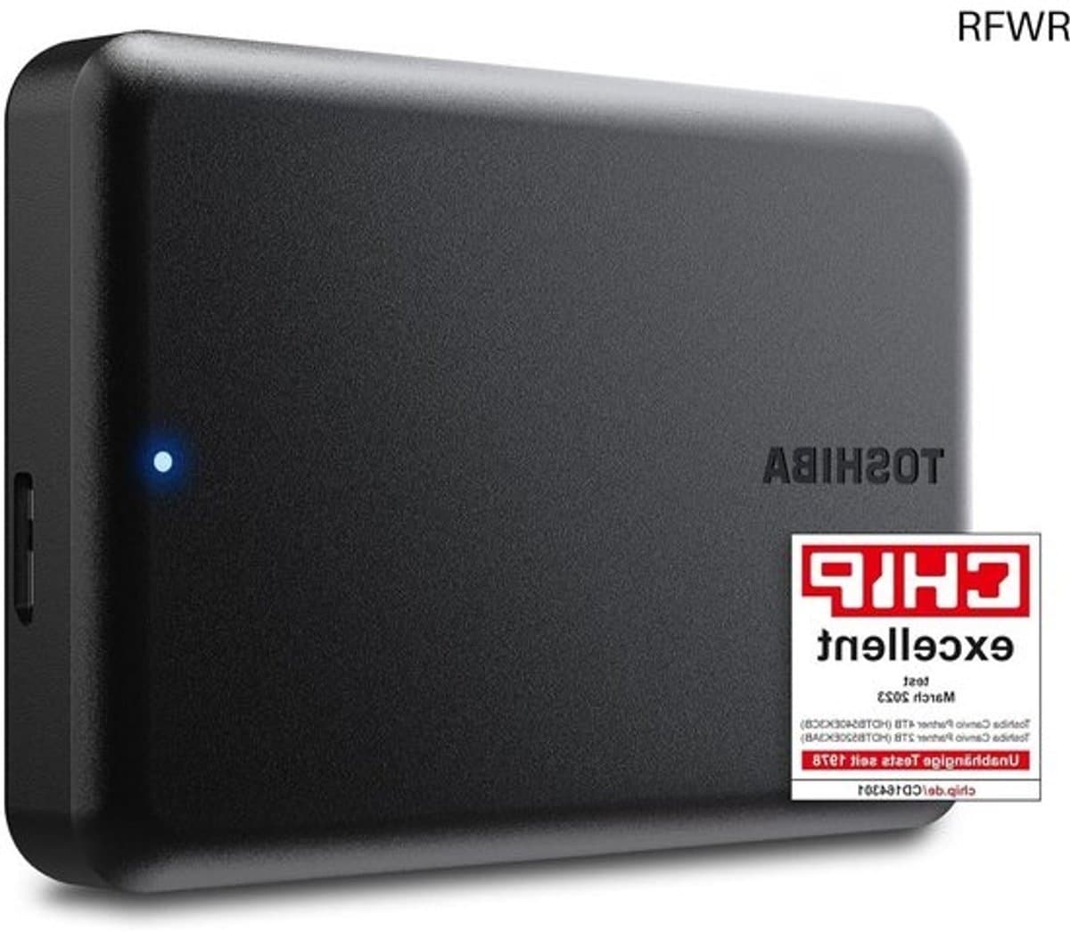 RFWR® 4TB Draagbare Externe HDD - 2,5 Inch, USB 3.2 Gen 1, Compatibel met Mac en Windows — afbeelding 1