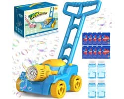 SnelShoppen - Bubble Machine voor Peuters - Automatische Bellenblaasmachine in Grasmaaier Design - Ideaal voor Buiten Speelplezier - Perfect voor Verj