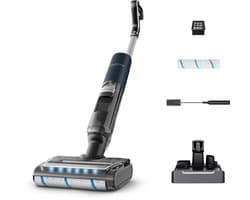 Rowenta X-Clean 7 GZ5735 - 2-in-1 Vloerreiniger - Stofzuiger & dweil in 1 - 45 min gebruikstijd - Zelfreiniging & droging, LED verlichting